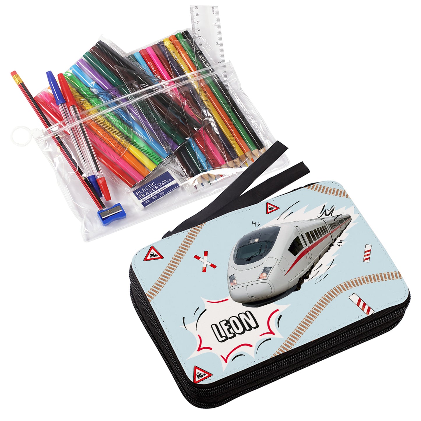 Produktfoto auf weißem Hintergrund – freigestellte Ansicht der Federmappe