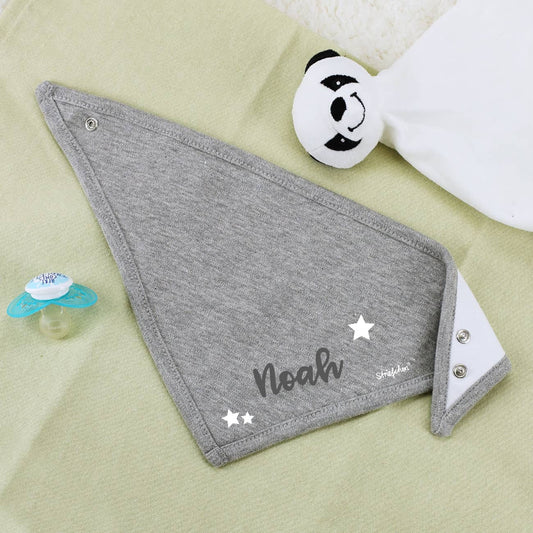 Graues Halstuch mit ihrem Wunschnamen