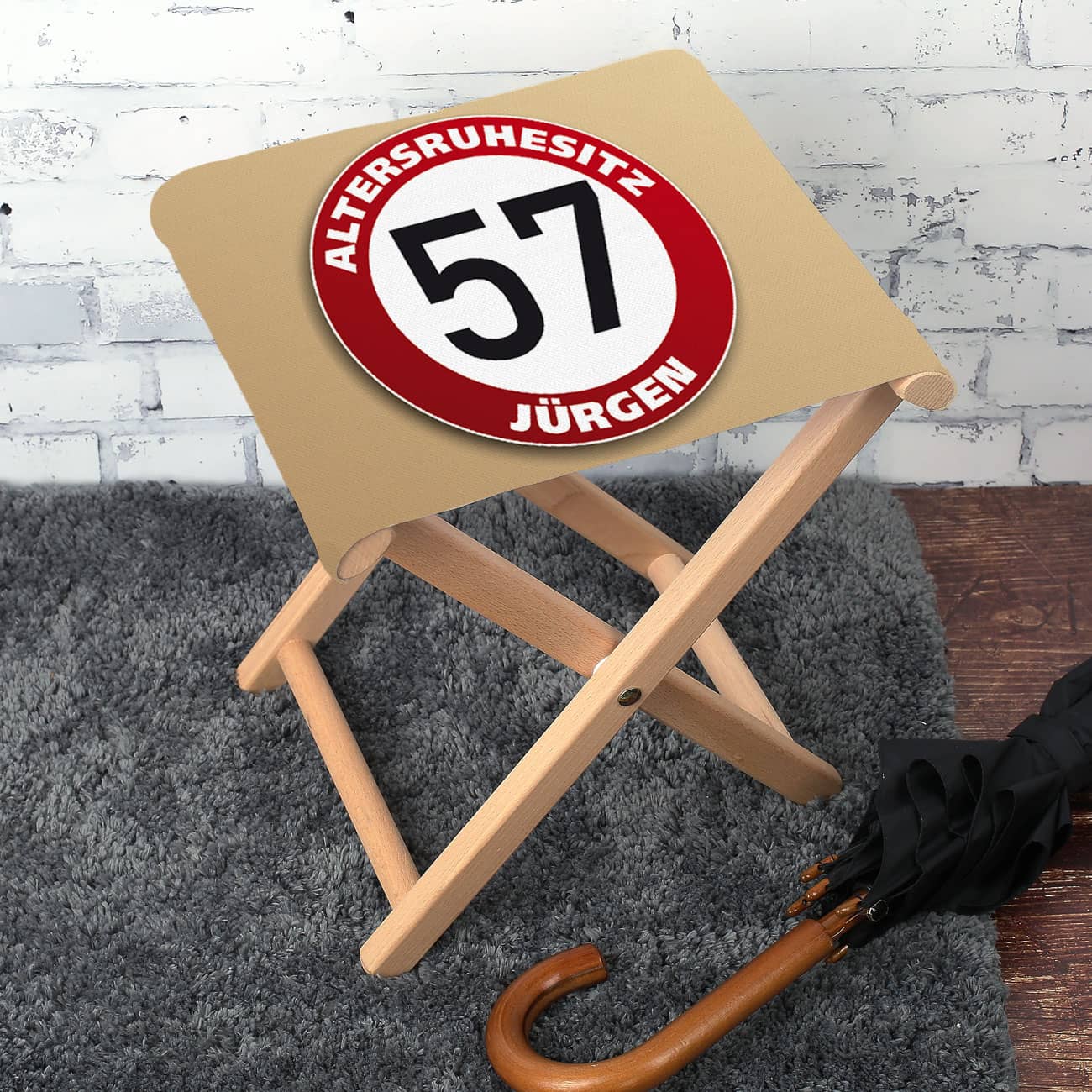 Klapphocker mit Namen zum Geburtstag