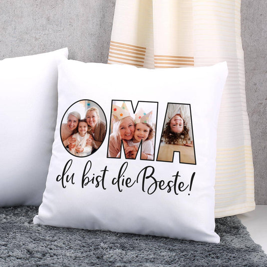 Fotokissen - Oma du bist die Beste!