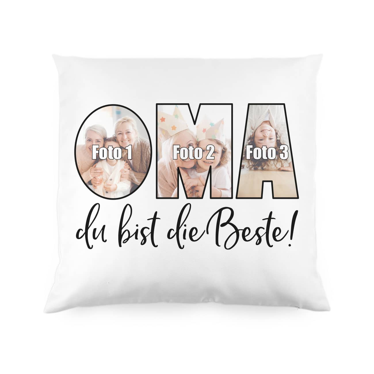 Fotokissen - Oma du bist die Beste!