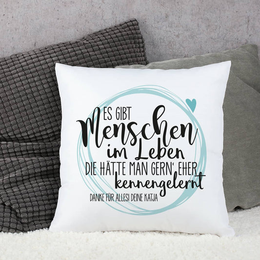 bedrucktes Kissen mit tollem Spruch und Ihrem Wunschtext