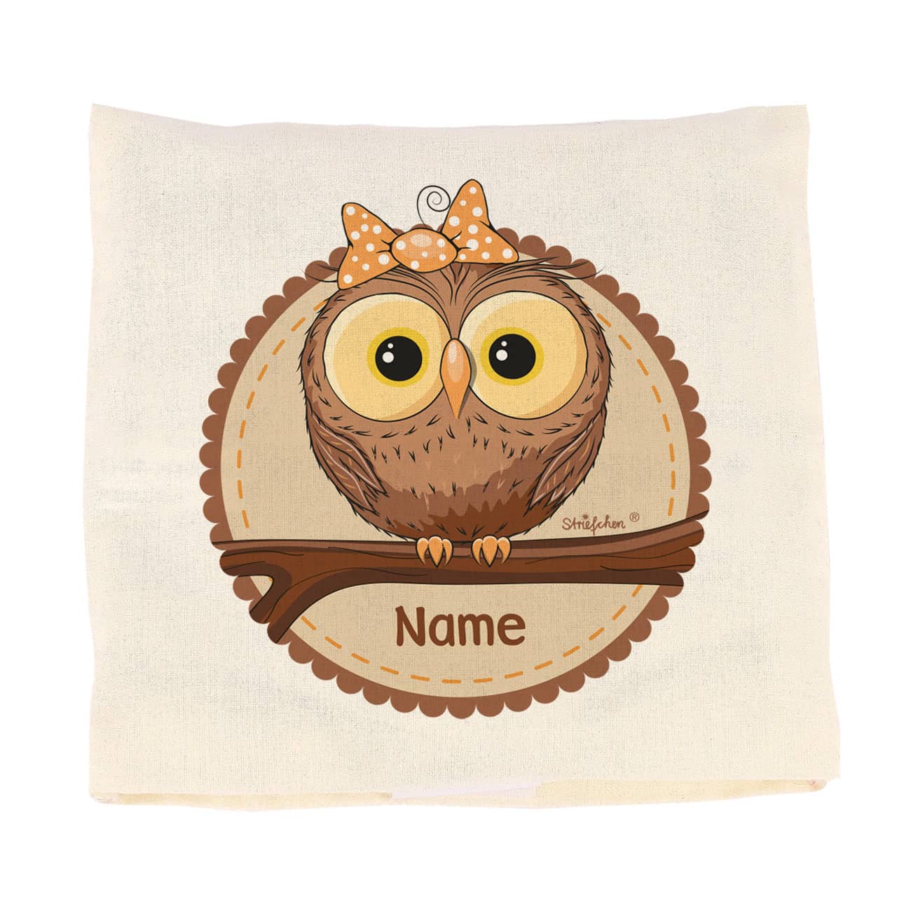 Wärmekissen mit persönlichen Aufdruck mit einer Eule