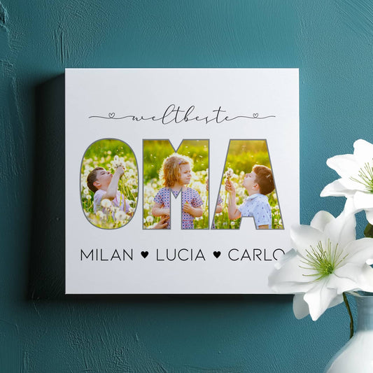 Fotoleinwand - weltbeste Oma -