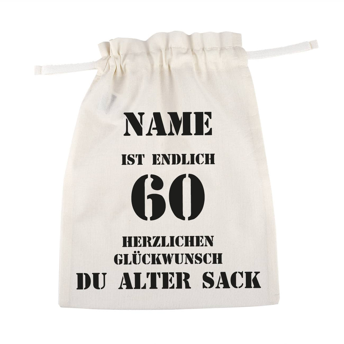 alter Sack Beutel zum 60. Gburtstag