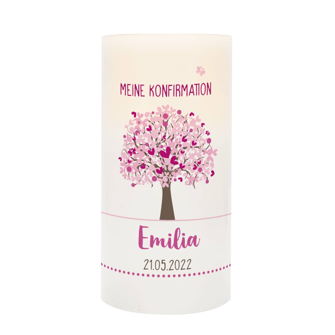Personalisierte Kerze zur Taufe, Kommunion oder Konfirmation