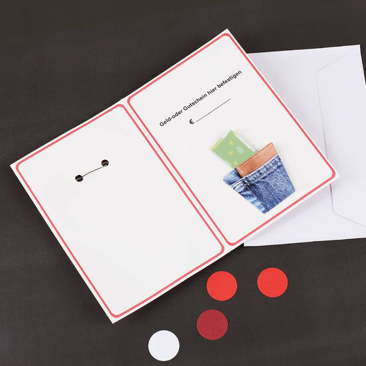 Klappkarte für Geldgeschenke