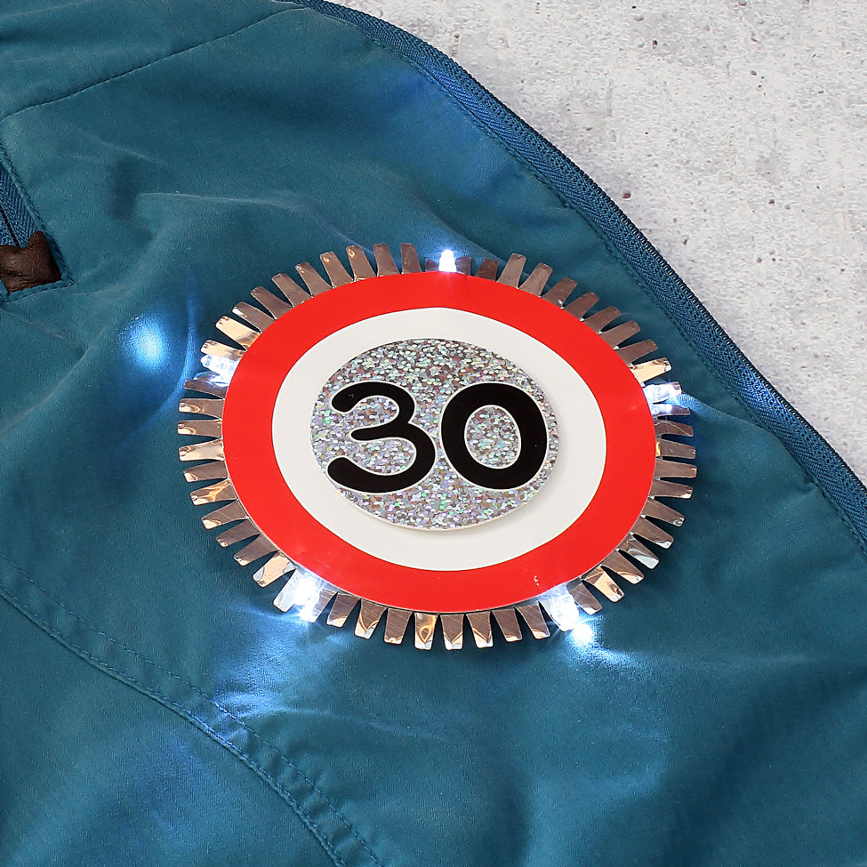 LED- Blink-Button zum Geburtstag