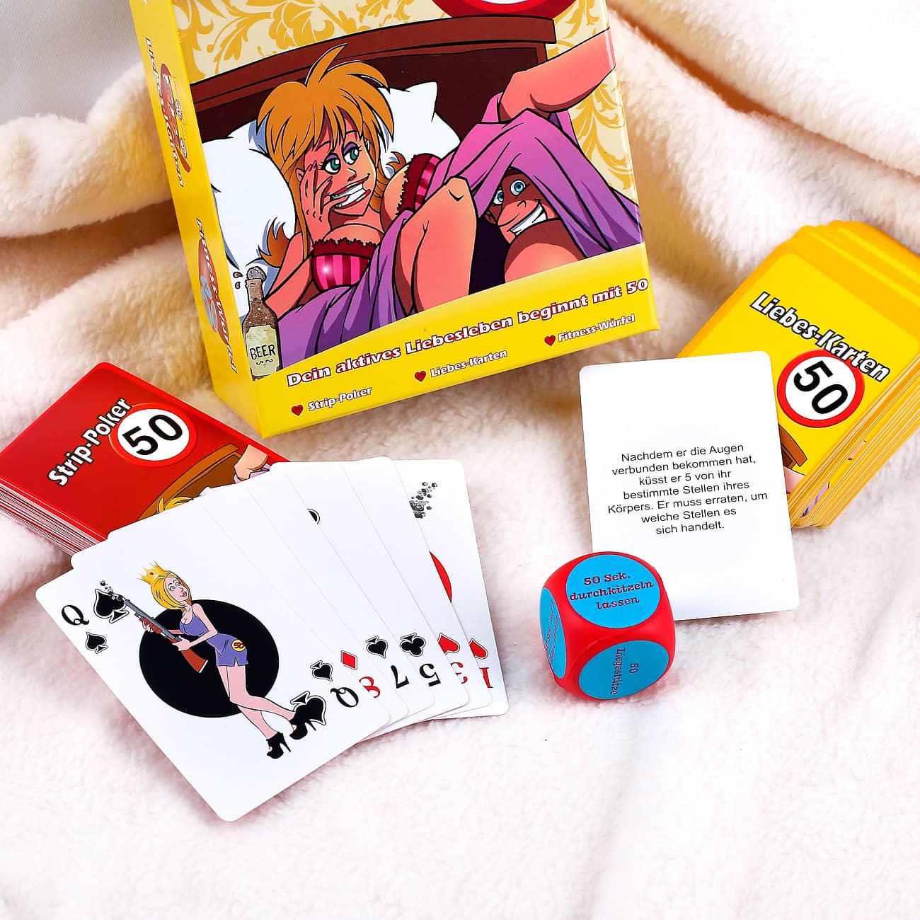 Liebes Spiele Set zum 50. Geburtstag