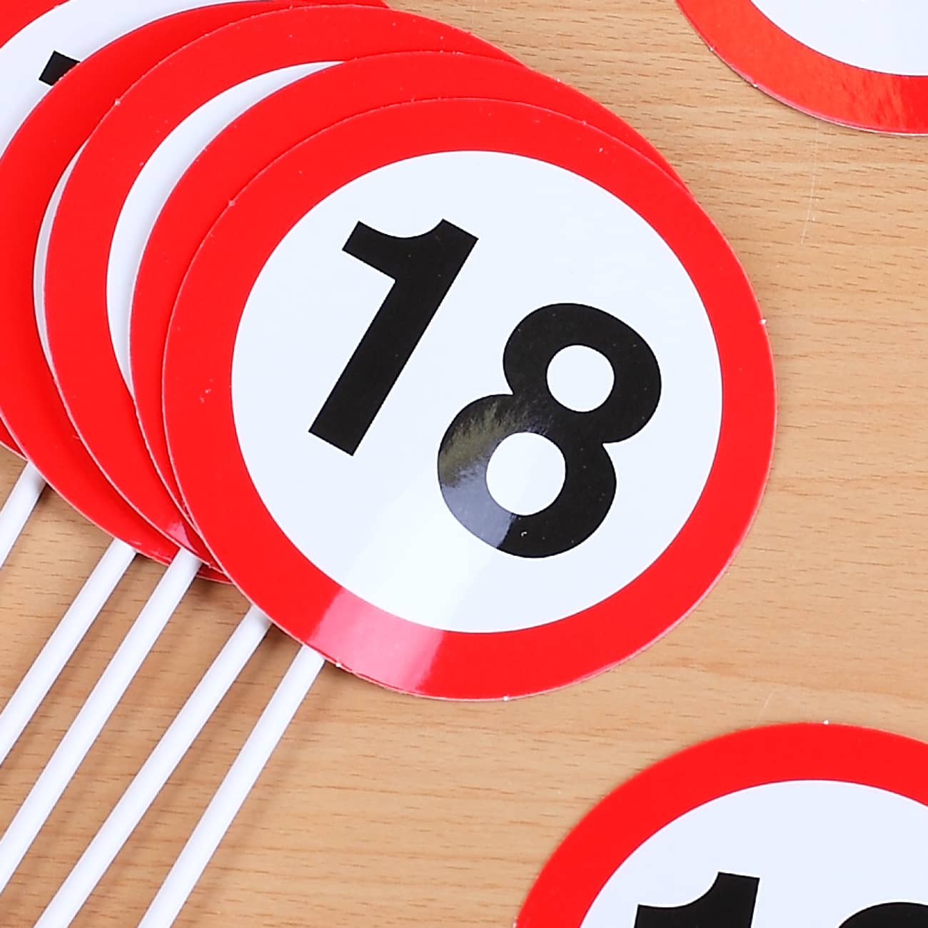 Verkehrschild zum 18. Geburtstag Mini