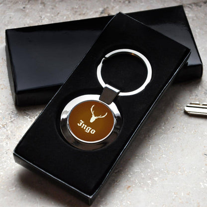 Schlüsselanhänger Hirsch mit Name