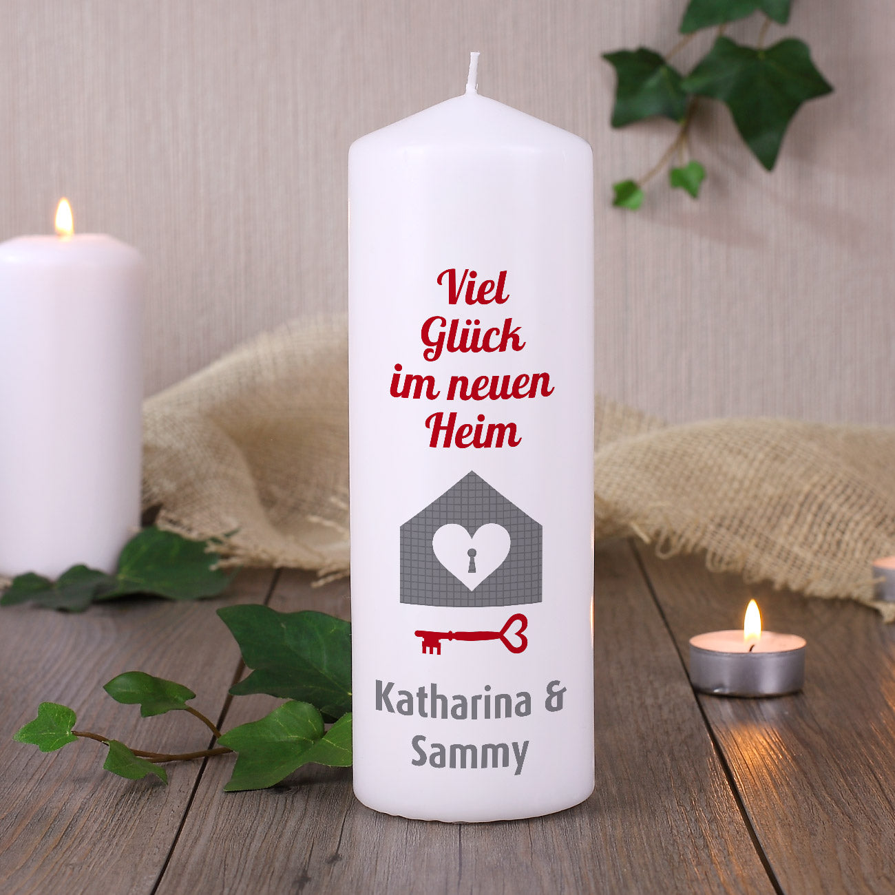 persönliche Kerze zum Einzug