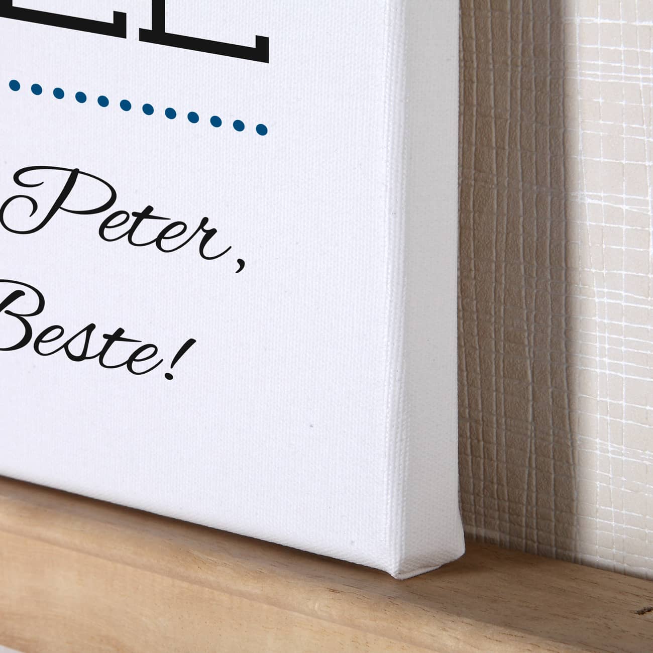 Persönliche Leinwand 30 x 40 cm für den Onkel mit tollem Spruch und Ihrer Widmung