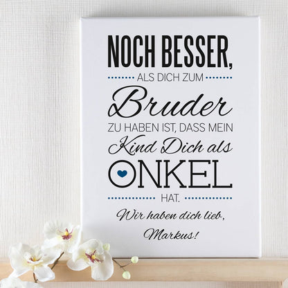 persönliche Leinwand