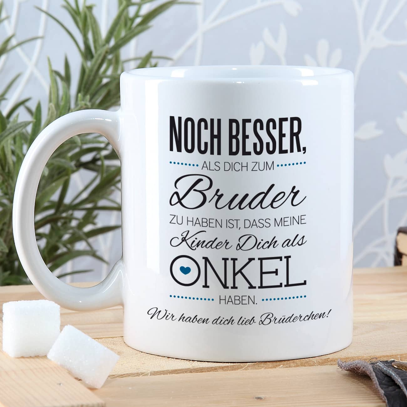 mit Spruch und Ihrem Wunschtext bedruckt