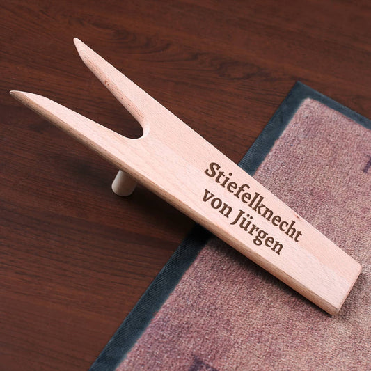 Praktischer Stiefelknecht graviert mit Name