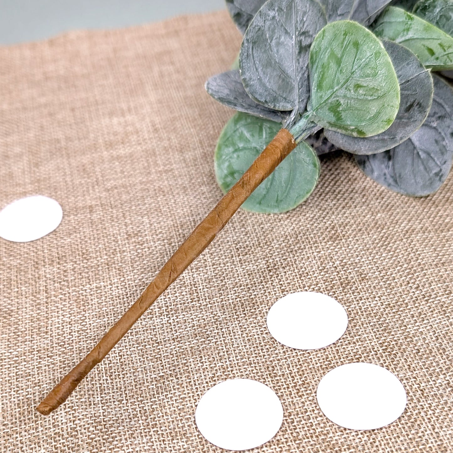 Detail der gebundenen biegsamen Stiele