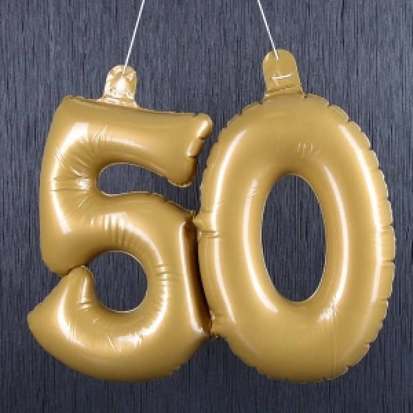 aufblasbare Dekoration zur Goldenen Hochzeit