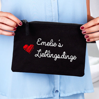 Beautycase groß in schwarz für Lieblingsdinge