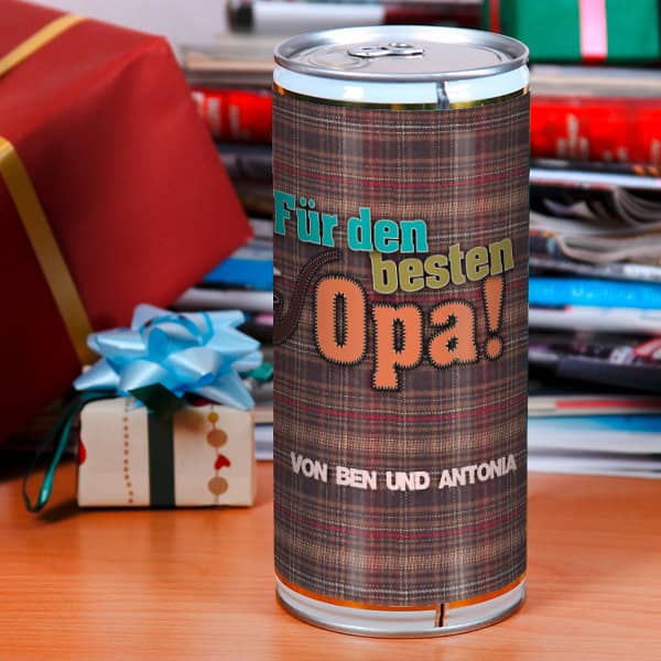 1 L Bierbüchse für den Opa