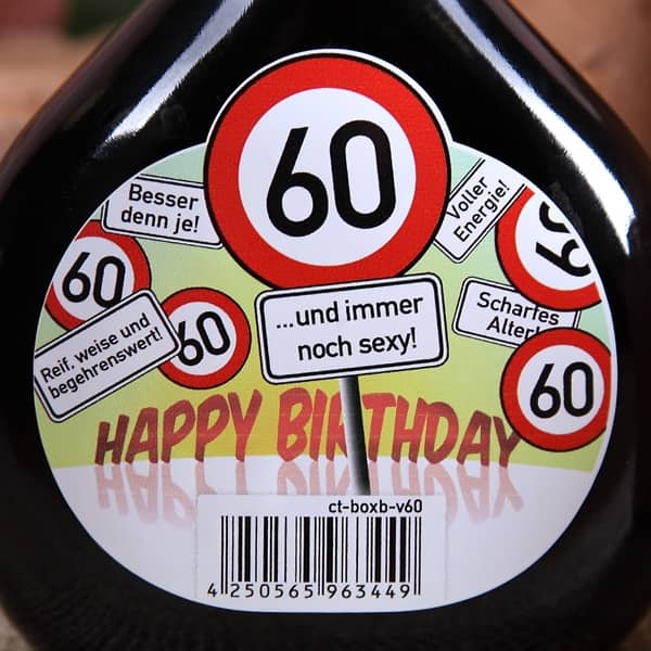 Bocksbeutel zum 60. Geburtstag