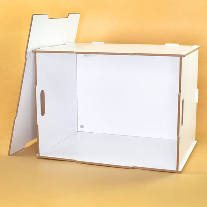 Personalisierte Rollbox aus Holz von clipfritz mit Einhorn & Prinzessin | Spielzeugkiste für Mädchen