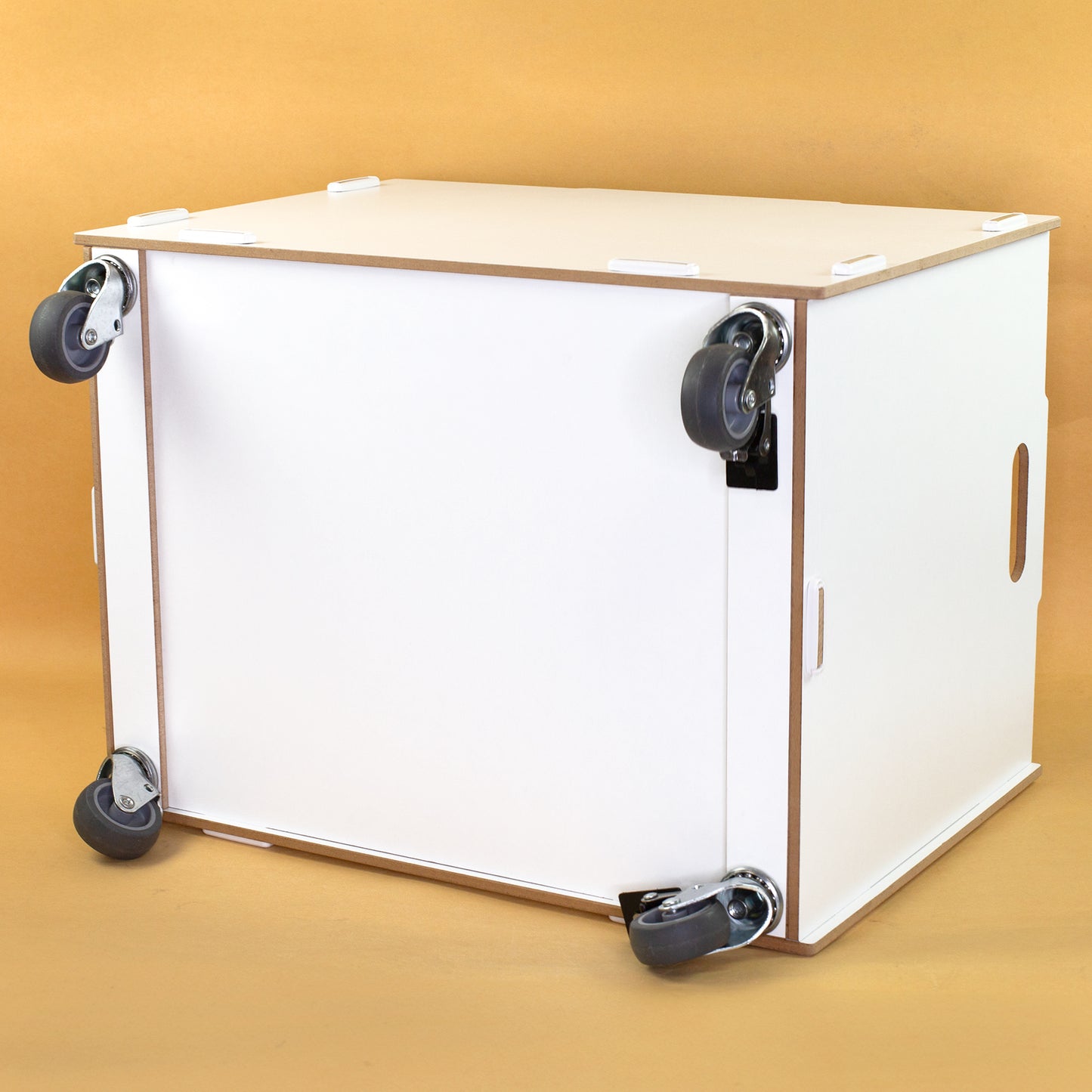 Personalisierte Rollbox aus Holz von clipfritz mit Einhorn & Prinzessin | Spielzeugkiste für Mädchen