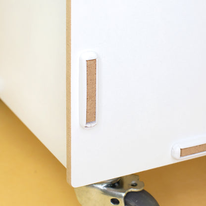 Personalisierte Rollbox aus Holz von clipfritz mit Einhorn & Prinzessin | Spielzeugkiste für Mädchen
