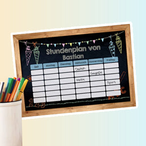 Persönlicher Stundenplan mit Name