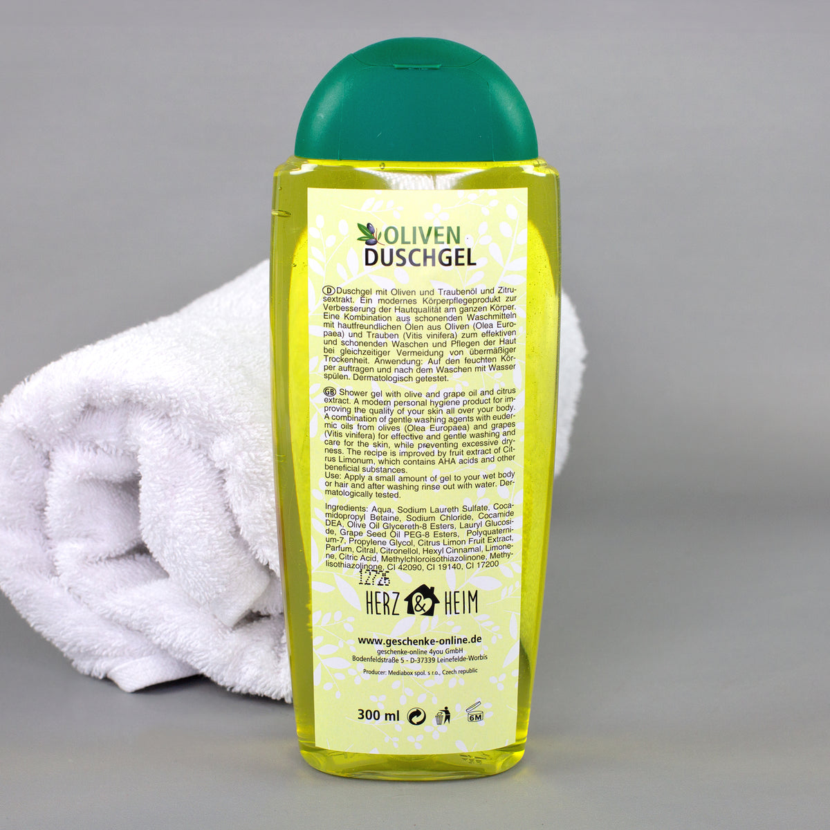 Duschgel vintage Rückseite