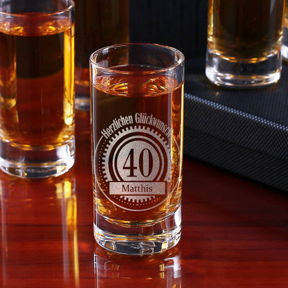 Personalisiertes Schnapsglas zum Geburtstag