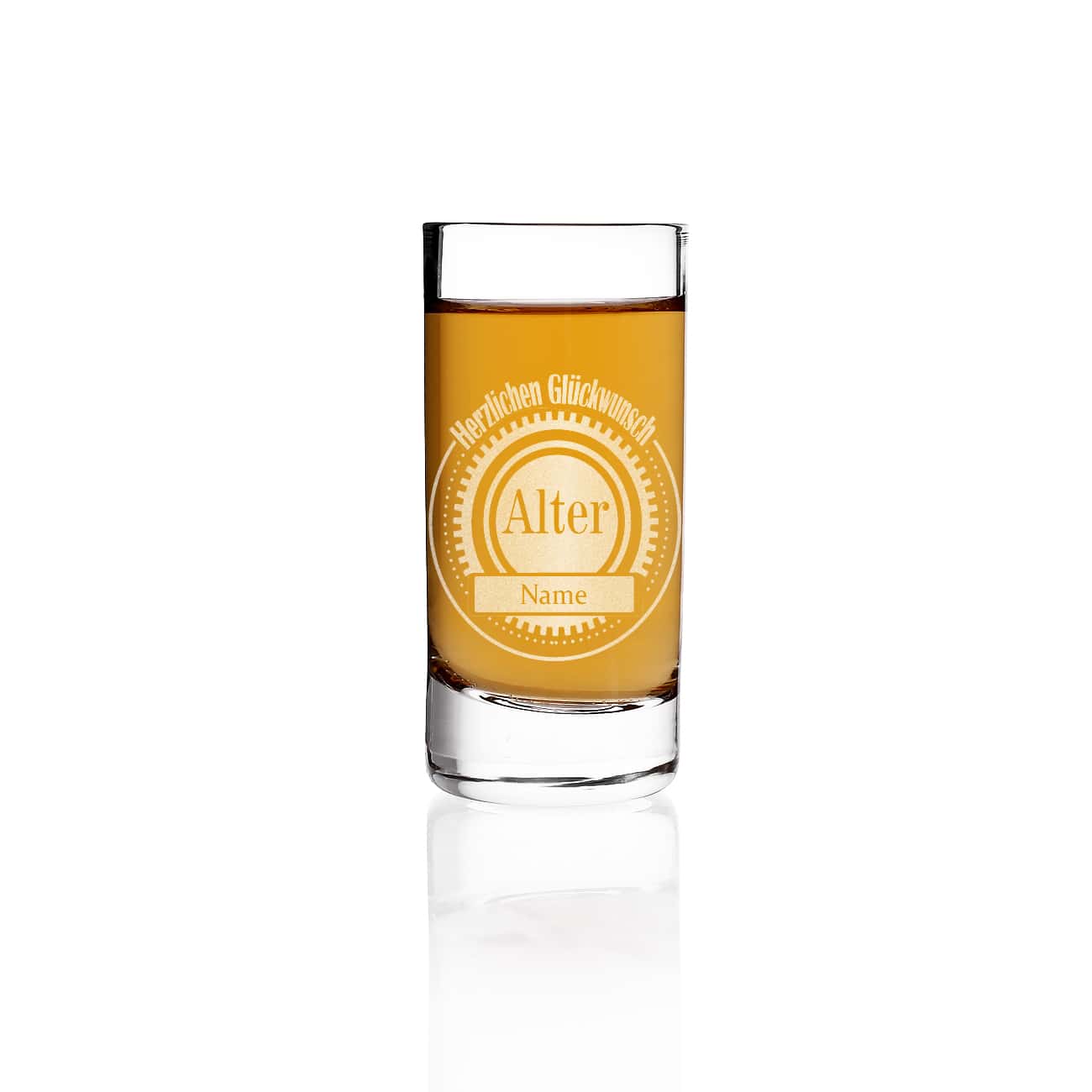 Persönlich Graviertes Schnapsglas zum Geburtstag