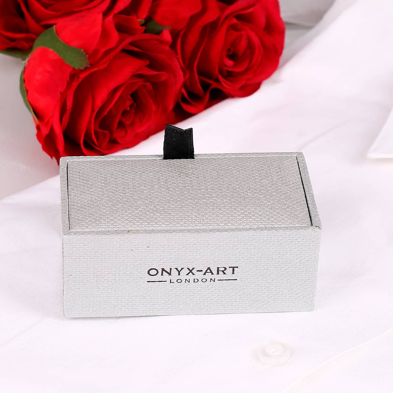 Just Married Manschettenknöpfe in Silber