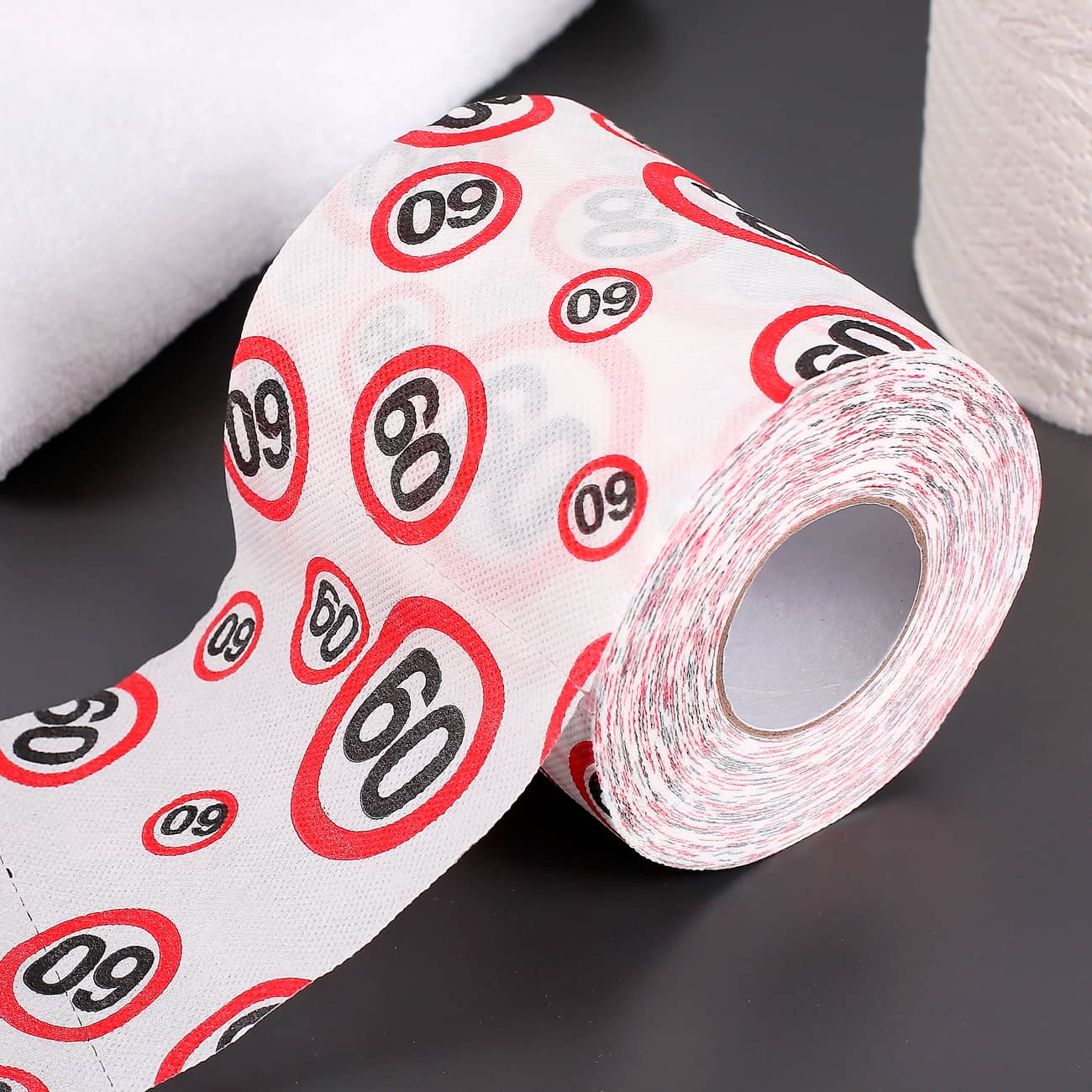 Klopapier mit Verkehrszeichen Motiv zum 60. Geburtstag