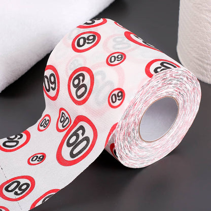Klopapier mit Verkehrszeichen Motiv zum 60. Geburtstag