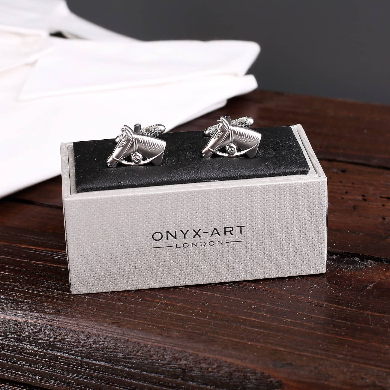 Manschettenknöpfe Pferdekopf 