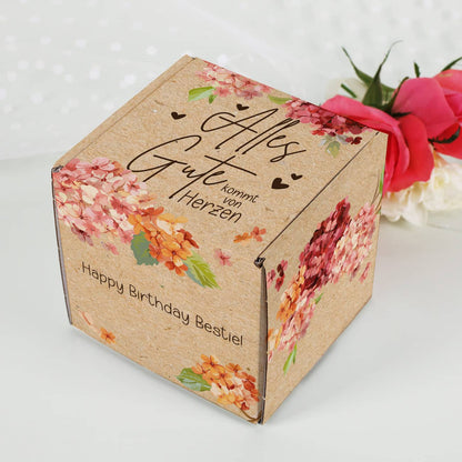 Tolle kleine Verpackung für persönliche Geschenke mit Ihrem Wunschtext bedruckt