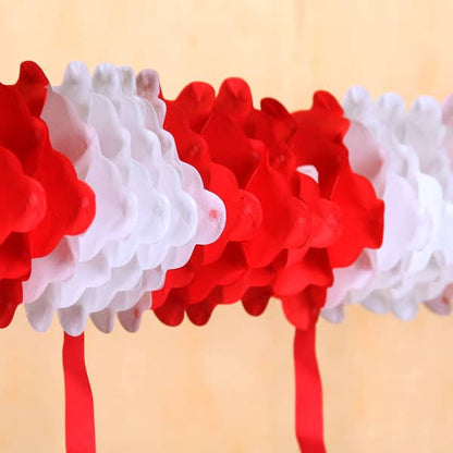 Papiergirlande Verkehrsschild 60