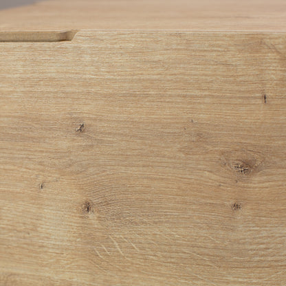 Personalisierte Rollbox aus Holz von clipfritz® 'Bunte Bausteinwelt'| Kinder-Spielzeugkiste mit Name