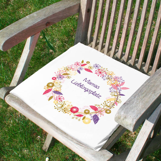 Kissen für Stühle mit Wunschnamen bedruckt