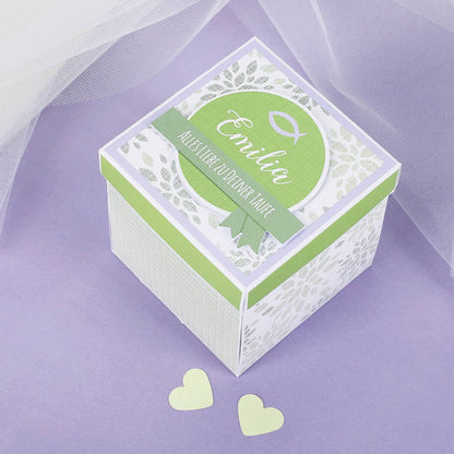 Explosionsbox zur Taufe, Kommunion oder Konfirmation