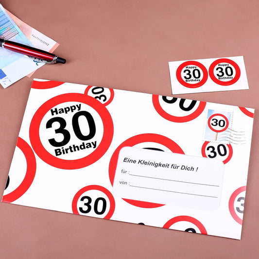 XXL Umschlag für Geldgeschenk zum 30.
