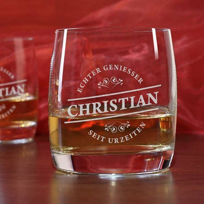 Whiskyglas Geniesser mit Gravur