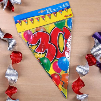 bunte Partydekoration für die Wand