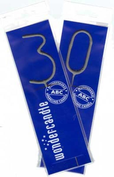 Wunderkerzen speziell zum 30. Geburtstag