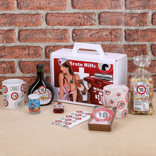 Witziges Geschenkset zum 18.