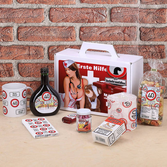 Erste Hilfe Koffer zum 40. Geburtstag