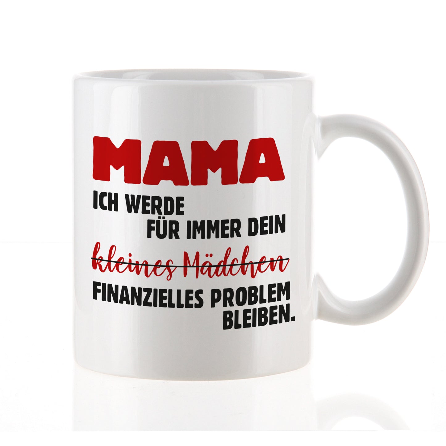 Lustige Mama-Tasse als Geschenkidee von Tochter – Spruch deutlich sichtbar, hochwertiger Keramikbecher