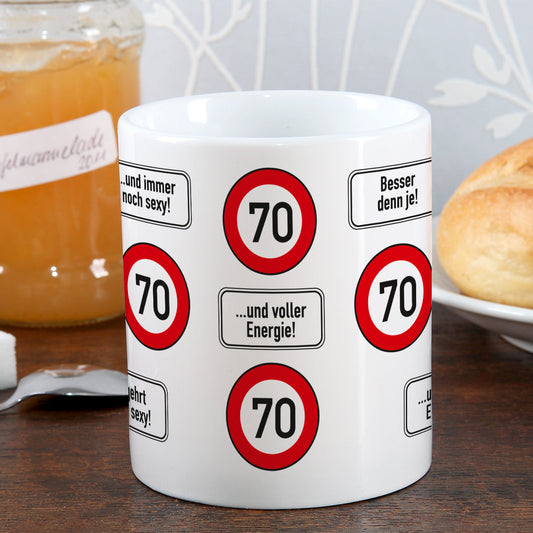 Kaffeetasse zum 70. Geburtstag!