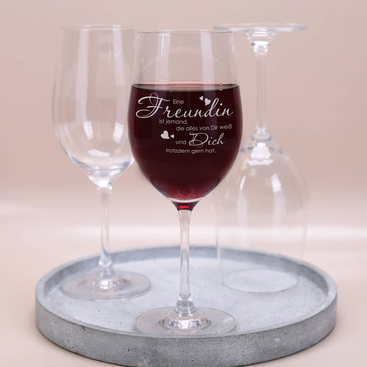 Weinglas für die beste Freundin